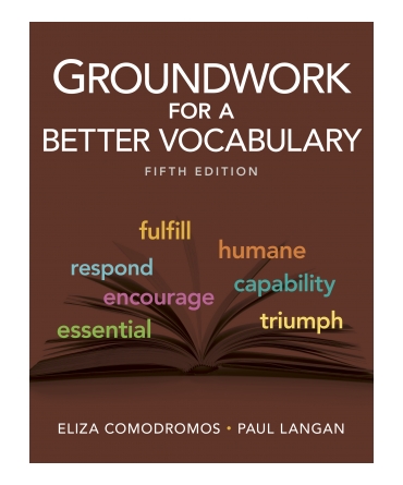 Groundwork for Better Vocabulary
