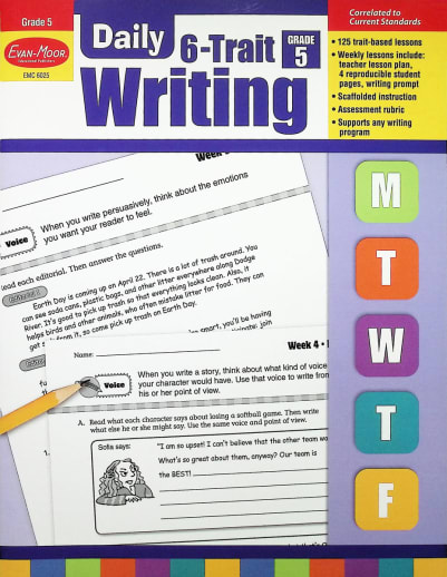 Daily 6-Trait Writing, Grade 5 - Student Workbook