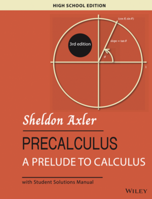 Precalculus A Prelude to Calculus 3E - Student Book
