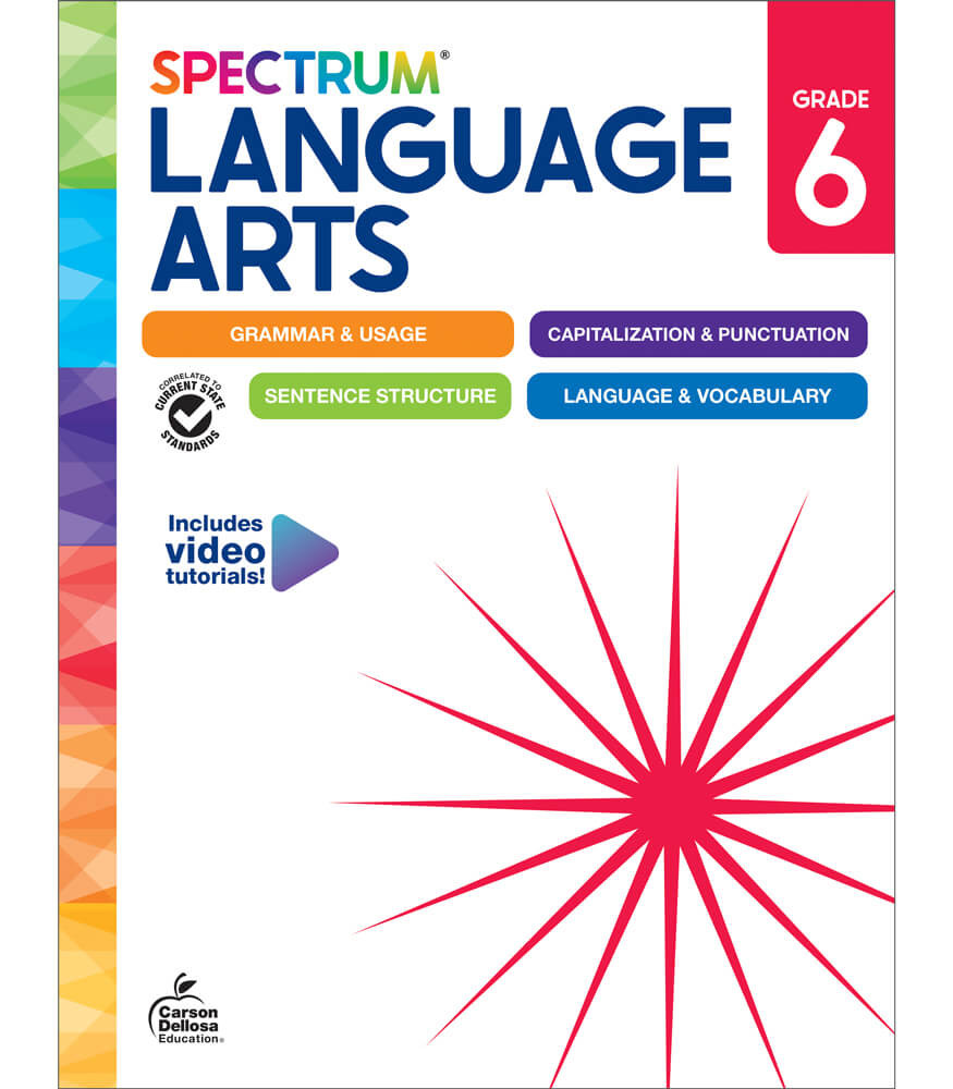 Spectrum Language Arts Grade 6 Wbk