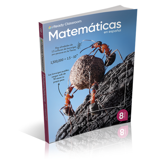 [9781728073408] i-Ready Classroom 2024 Spanish Mathematics Student Worktext Grade 8